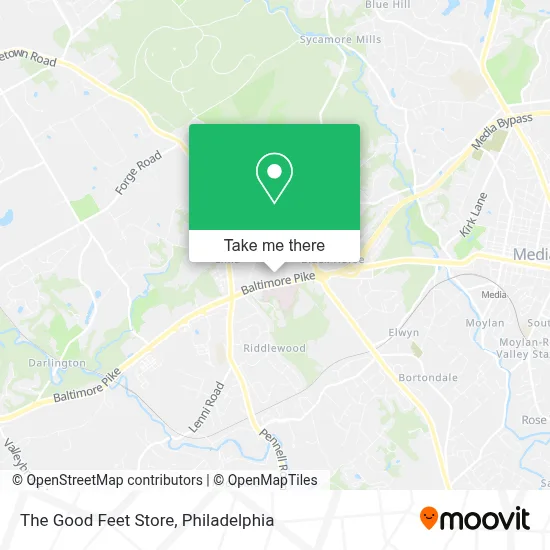 The Good Feet Store map