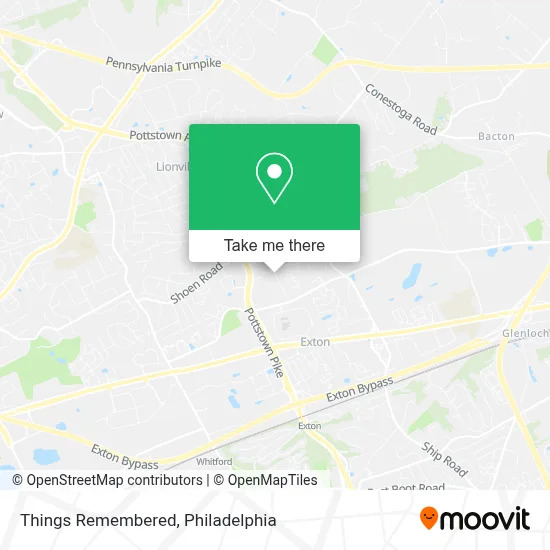 Things Remembered map