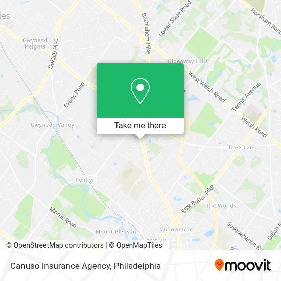 Canuso Insurance Agency map