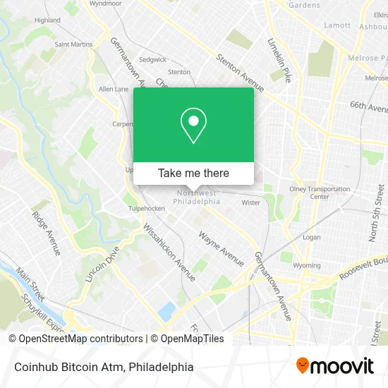 Coinhub Bitcoin Atm map