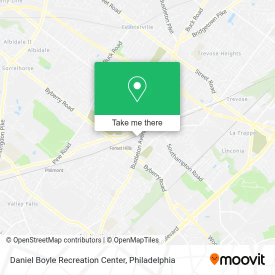 Daniel Boyle Recreation Center map
