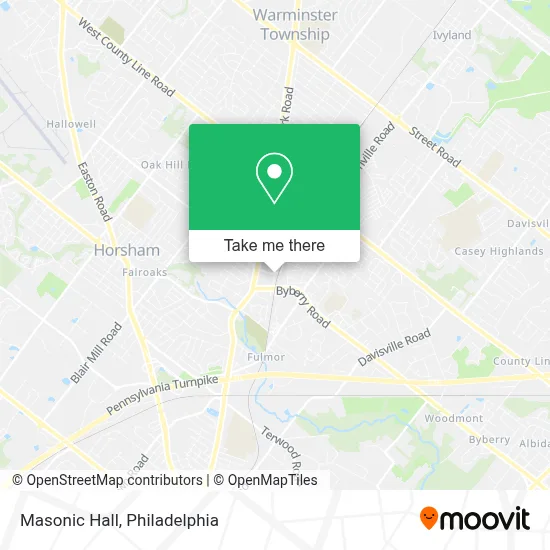 Masonic Hall map