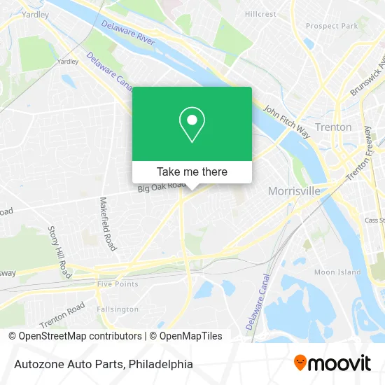 Autozone Auto Parts map