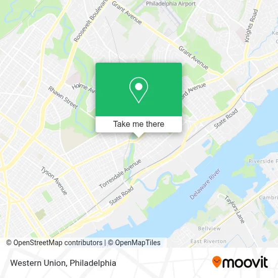 Western Union map