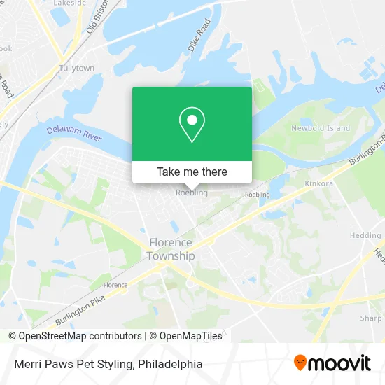 Merri Paws Pet Styling map