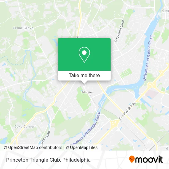 Princeton Triangle Club map