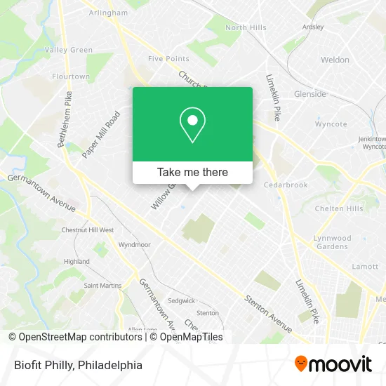 Biofit Philly map