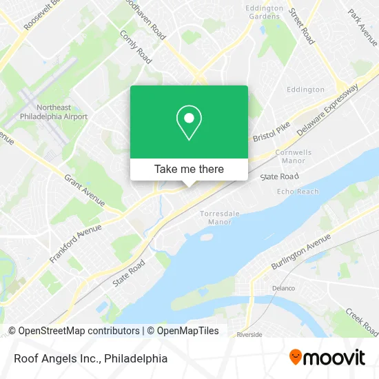 Roof Angels Inc. map