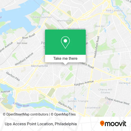 Ups Access Point Location map