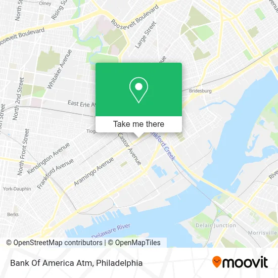 Bank Of America Atm map