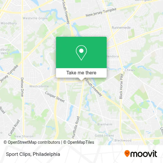 Sport Clips map
