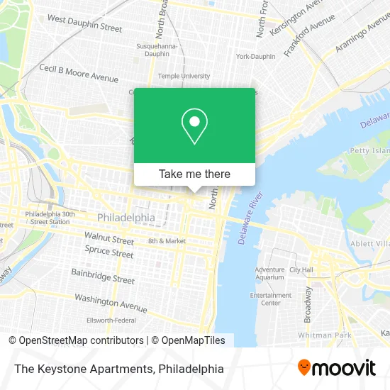 The Keystone Apartments map