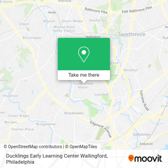 Ducklings Early Learning Center Wallingford map