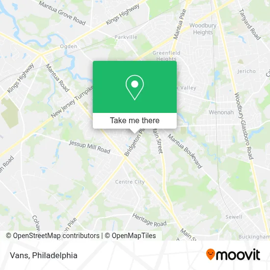 Vans map