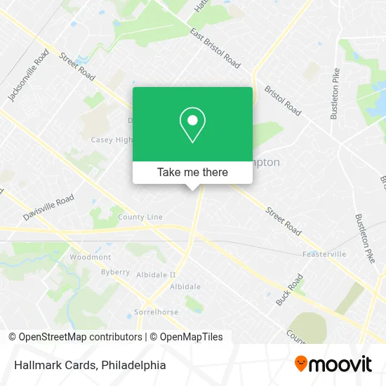 Hallmark Cards map