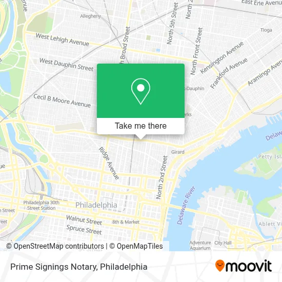 Prime Signings Notary map