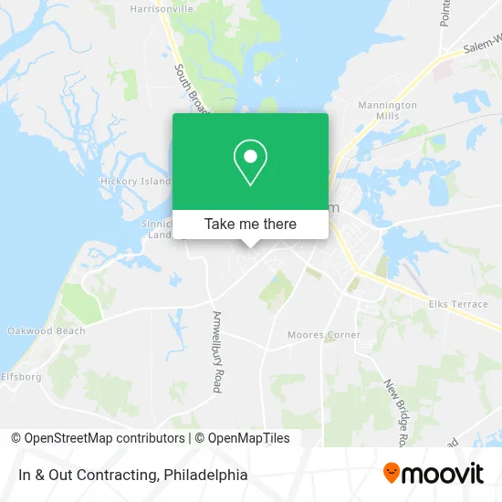In & Out Contracting map