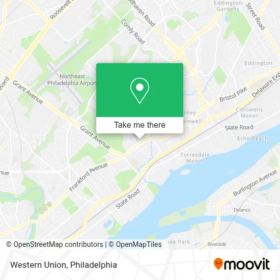Western Union map