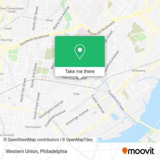 Western Union map