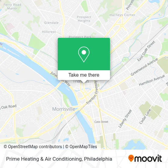 Prime Heating & Air Conditioning map
