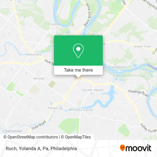 Ruch, Yolanda A, Pa map