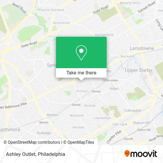 Ashley Outlet map