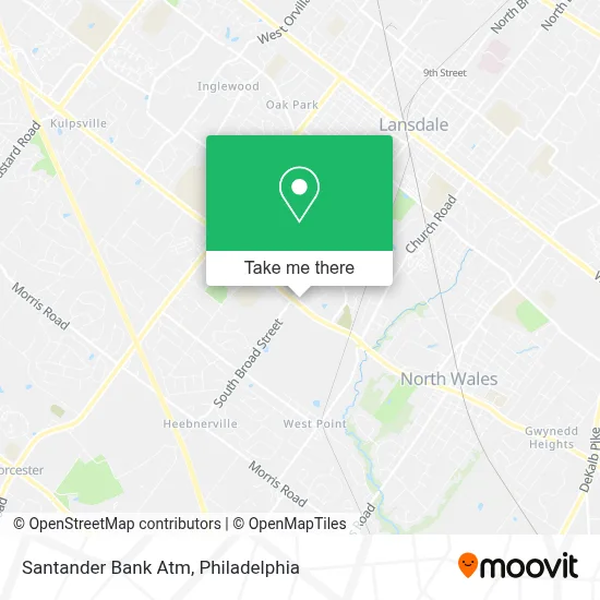 Santander Bank Atm map