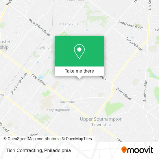 Tieri Contracting map