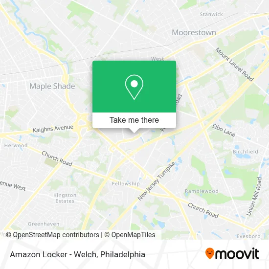 Amazon Locker - Welch map