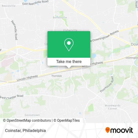 Coinstar map