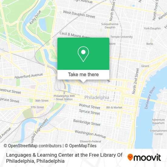 Languages & Learning Center at the Free Library Of Philadelphia map