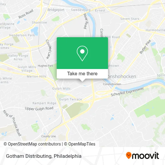 Gotham Distributing map