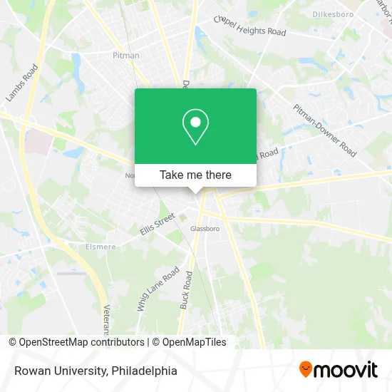 Rowan University map