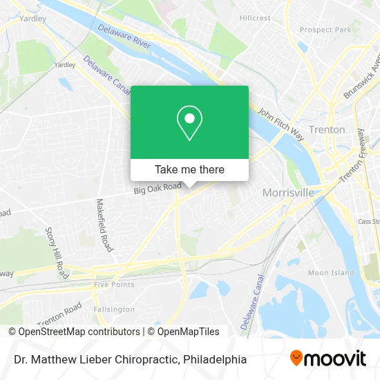 Dr. Matthew Lieber Chiropractic map