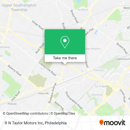 R N Taylor Motors Inc map