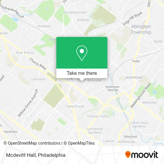 Mcdevitt Hall map