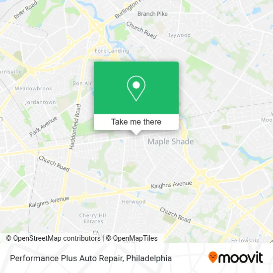Performance Plus Auto Repair map
