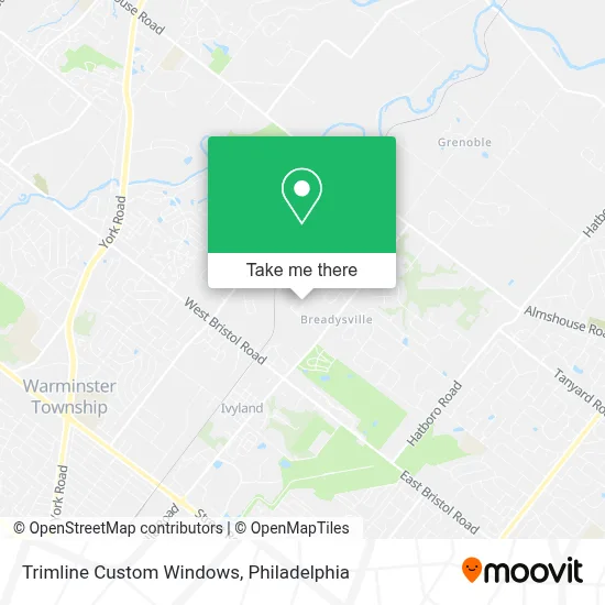Trimline Custom Windows map