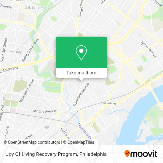 Joy Of Living Recovery Program map