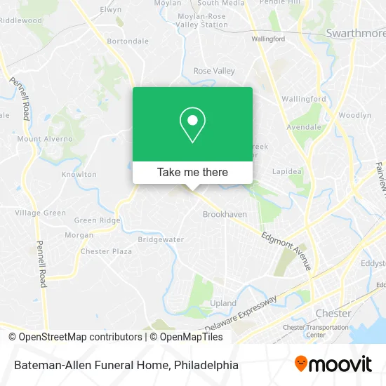 Bateman-Allen Funeral Home map