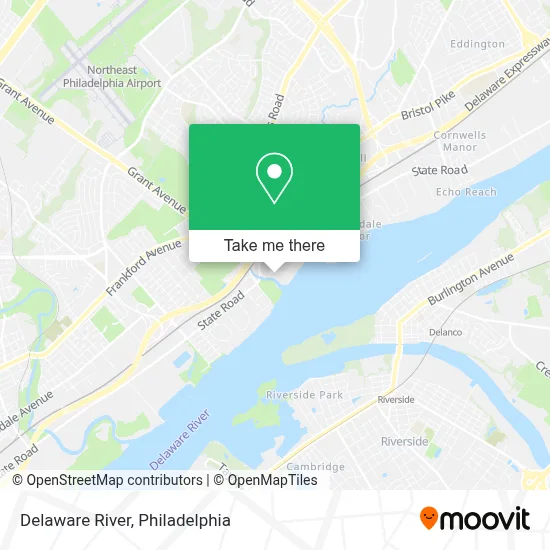 Delaware River map