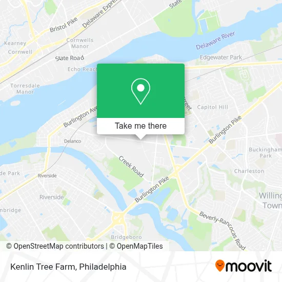 Kenlin Tree Farm map