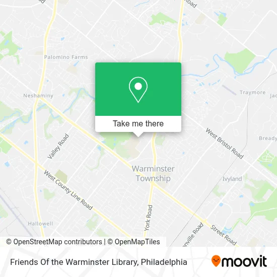 Friends Of the Warminster Library map