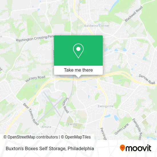 Buxton's Boxes Self Storage map
