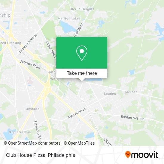Club House Pizza map