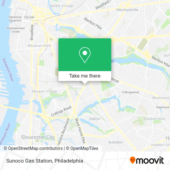 Sunoco Gas Station map