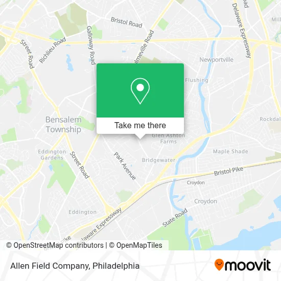 Allen Field Company map