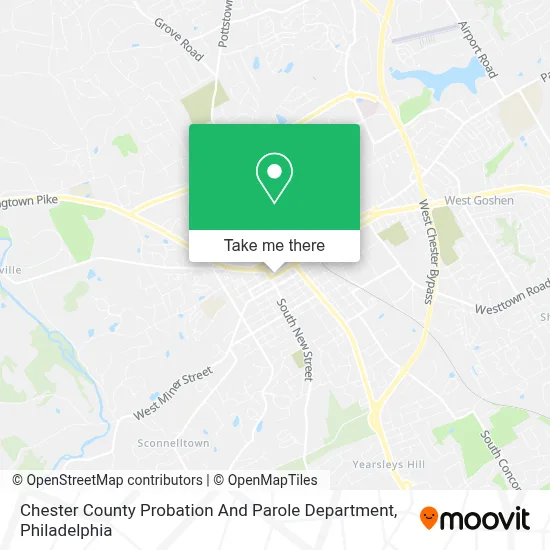 Chester County Probation And Parole Department map
