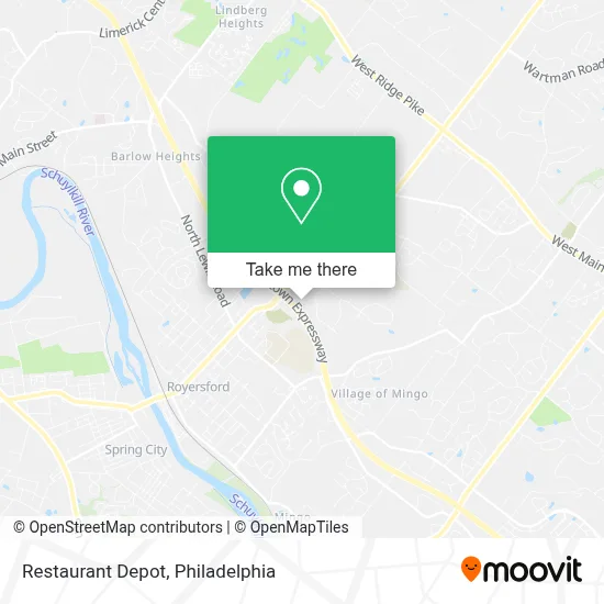 Restaurant Depot map