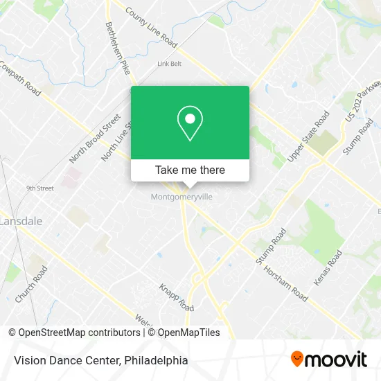 Vision Dance Center map
